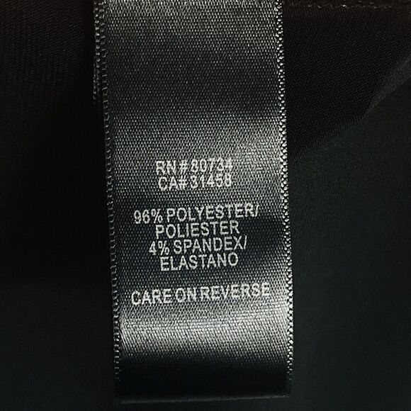 Max & Cleo Black Sleeveless Cross Front Gathered Beaded Dress Women's 6‎ NEW - Picture 6 of 7